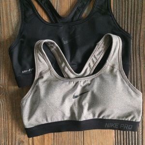 Nike Pro Padded Sports Bra (grey color)